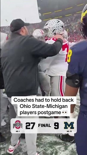 Michigan was defending their logo 🍿