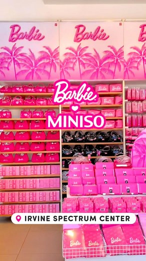 MINISO on Instagram: "Just in: Miniso X Barbie Collection Visit Irvine Spectrum Center and shop the collection before it’s gone!  #miniso #minisobarbiecollection #minisopinkmagic #barbie #barbiegirl #foryou"