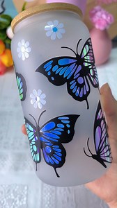 🦋Customize your butterfly cup with Permanent Vinyl! #loklik #vinyl #loklikcrafter #vinylcrafts #craftideas #diycraft #mothersday #diyhomedecor #loklikcuttingmachine #htvvinyl #fyp | LOKLiK