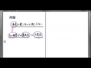 ｢蒸気圧｣講義７：高校化学解説講義