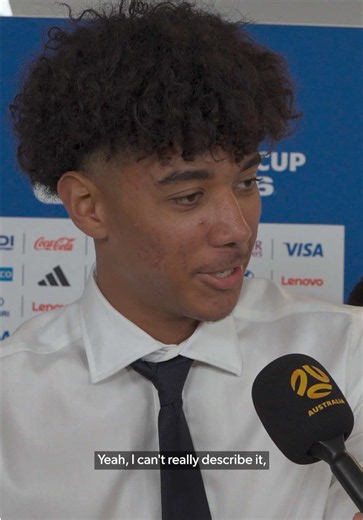 “I’ve been dreaming of it since I was a kid.” 💚💛 18-year-old Lucas Herrington reacts to his #FIFAWorldCup debut - and becoming the youngest ever #Socceroos player to start at a World Cup 👏