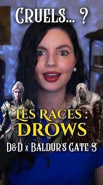 🕷 Why are Drow scary? || D&D x BG3: The Drow - Race History for Beginners