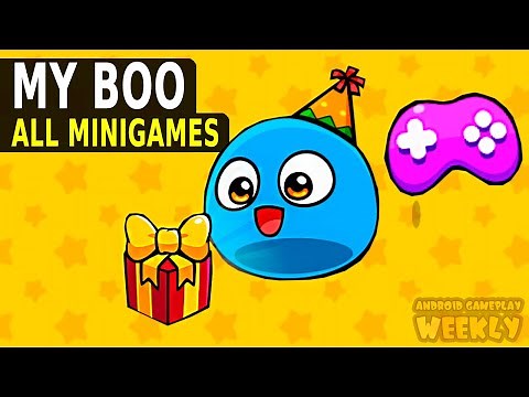 My Boo - Virtual Pet Simulator - Playing ALL MINIGAMES - Celebrate Boo's 10th Birthday!