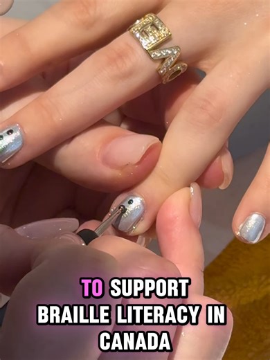 Creative Braille Nail Designs for Awareness