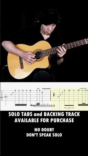 NO DOUBT DON'T SPEAK GUITAR SOLO TABS