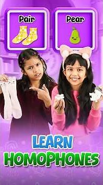 Homophones in English 🍐 | Kids English Vocabulary | Adi Connection #shorts