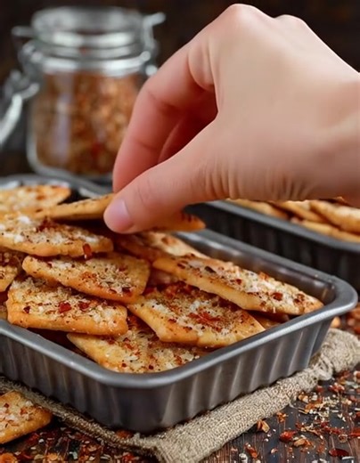  Spicy Ranch Crackers 蓼 These crispy, buttery crackers are addictively good — I always make two trays for guests, especially on game nights!  Crunchy, flavorful, and just the right kick of spice — they disappear fast   Get the Full Recipe  (check c.o.m.m.e.n.t)  Hashtags: #SpicyRanchCrackers #PartySnack #GameNightFood #CrispyGoodness #TastyToobo | Cooking Recipes | Facebook