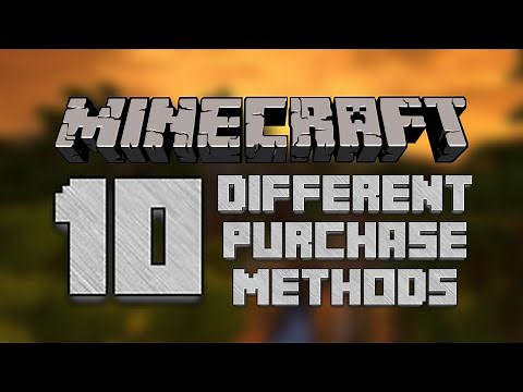 Minecraft - 10 different purchase methods