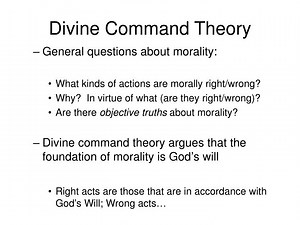 Divine Command Theory - SlideServe