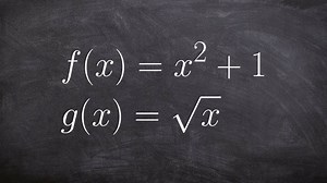 Find the domain from the composition of two functions