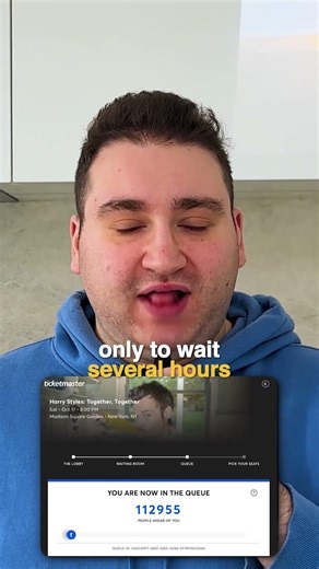 never waiting in a ticketmaster virtual line ever again!! 🤞