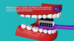 edel+white CleanCurl 3D Toothbrush - 3-Sided Toothbrush Ideal for Adults, Kids, Special Needs, Elderly - Soft Bristle Perfectly Cleans Teeth, Implants & Gum Line