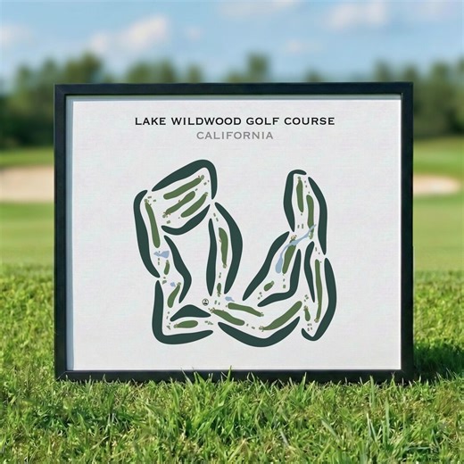 Lake Wildwood Golf Course, CA | Golf Course Map, Golf Map, Golfer Gift for Him, Scorecard Layout, Golfer Boyfriend Gift, Art Print Decor - Etsy