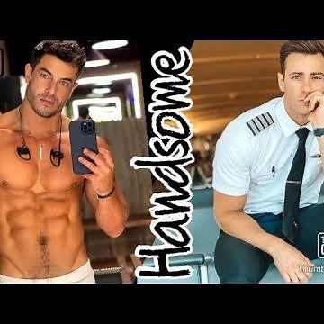 Handsome bodybuilder men attraction gym fitness motivation