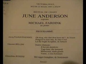 June Anderson - Bellini - Concert - Vaga luna - Genève - 1991