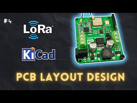 #4 How to design PCB Layout Design for LoRa + ESP32C3 in KiCad | #pcbcupid
