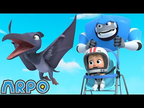 ARPO The Robot | Pterodactyl Terror Time | NEW VIDEO | Funny Cartoons for Kids | Arpo and Daniel