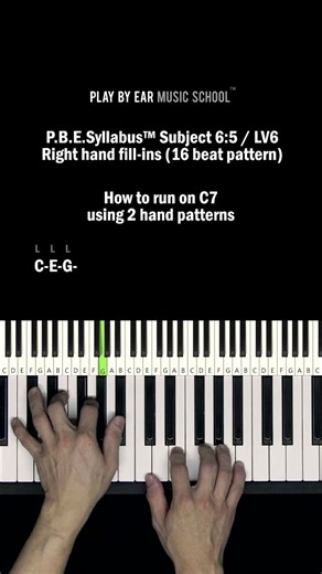 P.B.E.Syllabus™ Subject 6:5 / LV52 hand patterns - How to run a C7 using 2 hand patterns