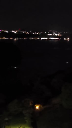 On the balcony gazing at the view. Spotted some fishermen night fishing at Alupang beach. | Lena Ernie Pascual-Salonga