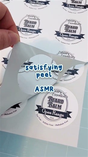 when your labels peel just right 🤌🏽 #productlabel #satisfying #asmr_tingles #asmrsounds #hnggg