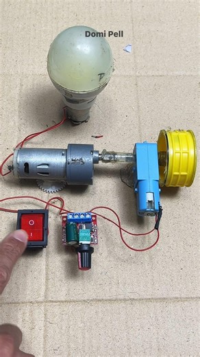 dc gear motor to dynamo create energy #dcmotor #diy #shorts