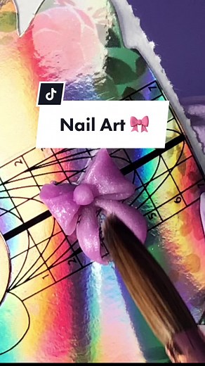 3D Acrylic Bow Nail Art Tutorial