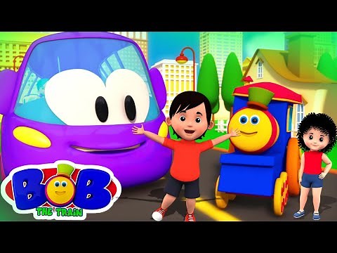 Purple Wheels on the Bus | Nursery Rhyme & Songs for Children by Bob The Train