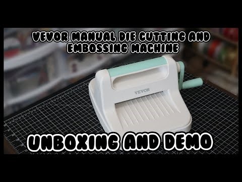 Vevor Manual Die Cutting and Embossing Machine | Unboxing📦, Set Up and Demo✨