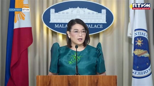 Presidential Communications Office Undersecretary and Palace Press Officer Atty. Claire Castro, together with Metropolitan Manila Development Authority General Manager Nicolas Torre III, holds a press briefing with the Malacañang Press Corps on February 25, 2026. | via RTVM | INQUIRER.net