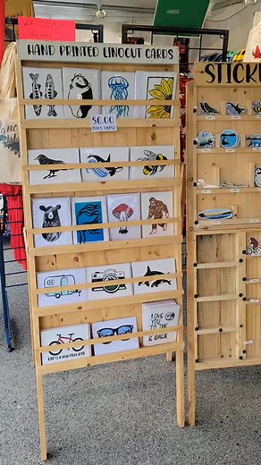 All set up at the Duke Point Ferry Terminal this week. Come see me and the other vendors as you cruise on by. #westcoastkitsch | Westcoastkitsch