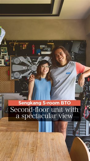 Home & Decor Singapore | A 5-Room BTO with Flowing Spaces & Elevated Views Renovated for $137k, this Sengkang flat has been transformed into a bright, flowing home... | Instagram