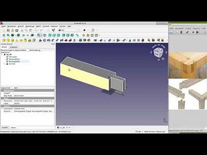 #freecad #parametrische #holz-konstruktion #zusammenbau #sketcher