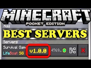 TOP 5 WORKING MCPE 1.0 SERVERS | BEST SERVERS for Minecraft PE 1.0