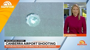 8.5K views · 58 reactions | A man is in custody after ‘calmly’ walking into Canberra Airport before opening fire, sending passengers into a panic with people being ‘trampled’ as they tried to flee the scene. | Sunrise | Facebook