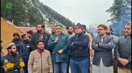 The Secretary, Green Tourism Pakistan, addressed the participants and public at the Snow Festival, appreciating the vibrant spirit of the event. He extended special thanks to the CEO of Azure Lagoon Resort for hosting and supporting this remarkable festival. In his address, he reaffirmed Green Tourism Pakistan’s mission to initiate and support more such events, strengthening local tourism and promoting Pakistan as a destination to the world. | Green Tourism Pakistan