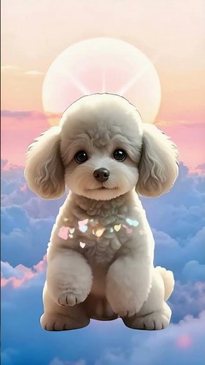 🌈 Where Gentle Light Lives | Mofu waits on the hill of clouds #癒し動画#もふもふの丘で待ってるよ