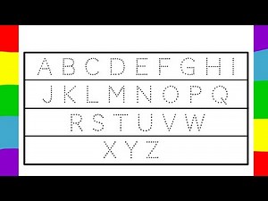 Abc, abcd tracing, Alphabet tracing and colouring for kids| ABCD Learning video