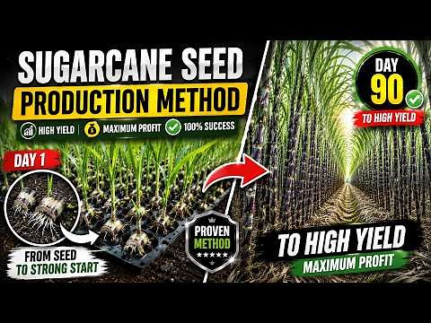 Sugarcane Seed Production | Sugarcane Planting Methods | Sugarcane Farming / Sugarcane Cultivation