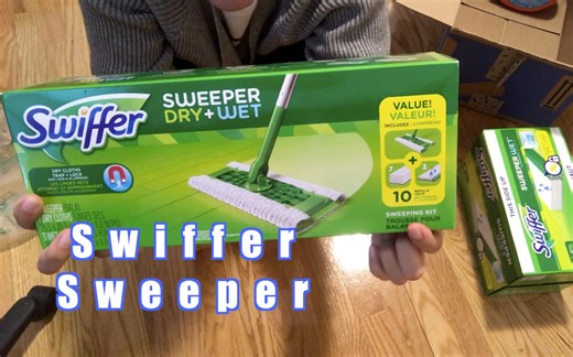Vlog | Swiffer Sweeper拖把测评 搬进新公寓的第10天 忍不住要擦地了 | 大安