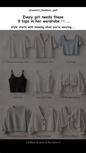9 Tops Every Girl Must Own 👚✨ | Build a Perfect Wardrobe (2026 Style Guide)