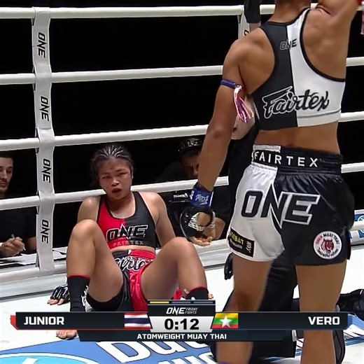 3M views · 88K reactions | Back with a VENGEANCE  Vero snaps Junior's seven-fight win streak by dominant second-round TKO! #ONEFridayFights107 | ONE Championship | Facebook