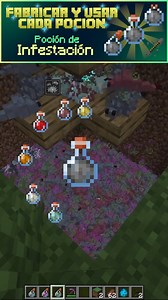 Lomito Gaming on Instagram: "Poción de Infestación | Como fabricar y usar todas las Pociones de Minecraft | Maestro en Lepismas / Peces Plateados | Hacer pociones Minecraft Java & Bedrock | Infestation Potion #minecraft #minecraftbuild #minecraftjava #minecraftbedrock #minecraftmemes #gaming #pociones"