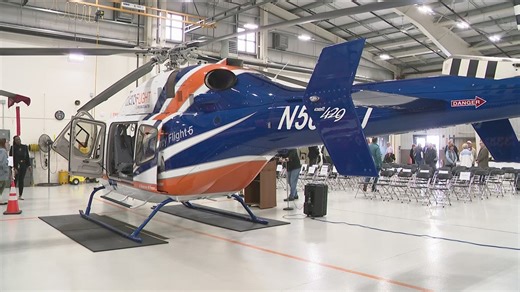New helicopter dedicated to late Mercy Flight founder