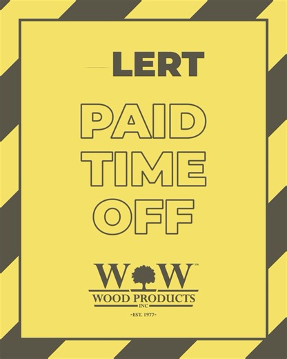 Countdown’s on. PTO arrives in 2026... and it’s a game-changer! 🚀 | W. W. Wood Products, Inc