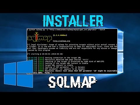 INSTALLER SQLMAP SUR WINDOWS 10 (OUTILS KALI LINUX)