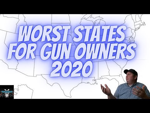 Top Ten Worst States for Gun Owners To Live 2020 | Not Based Only on Gun Laws