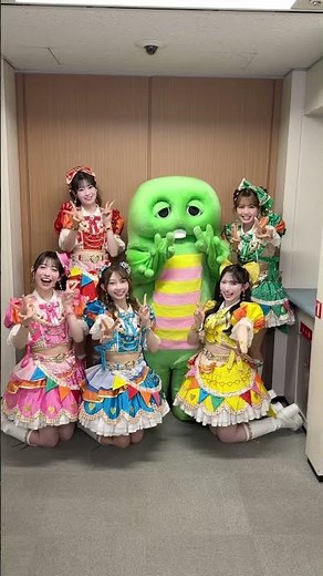 超ときめき♡宣伝部のみんなと ともだち✌️💙🩷❤️💚💛 いっしょに踊ってくれてありがとう！ ‪@TOKISEN‬ #超ときめき宣伝部 #ガチャピン #ガチャムクとともだち
