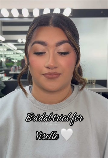 Bridal trials are honestly one of my favorite parts of the process ✨ This is where we test the look, talk through the vision, and make sure everything feels you before the big day. Yiselle’s trial was all about soft, glowing skin and a look that feels timeless and comfortable — and photographs beautifully 🤍 #bridetobe #bridalmakeup #bridetok #texasbrides #bridalglam