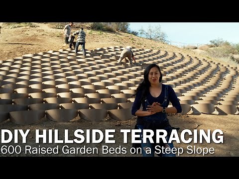 DETAILS: (How to Terrace your Slope) with Multiple Raised Bed Garden Cells using the Dirt-Locker