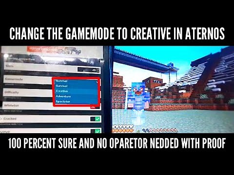 How To Change Gamemodes In Aternos Server Minecraft !
